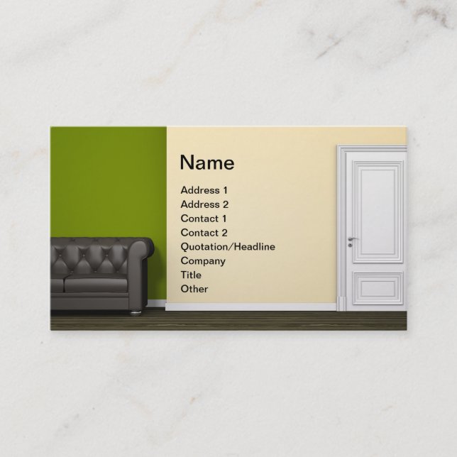 Green Room Business Card (Front)