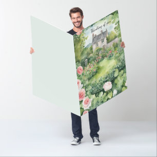 Green Rose Country Thinking of You Card