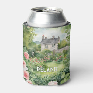 Green Rose Ireland Landscape Can Cooler