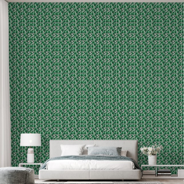Green Rose Wallpaper (Bedroom)