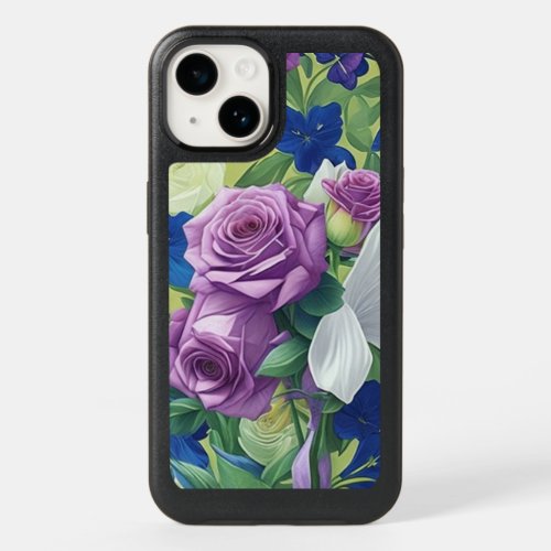 Green roses blue lilies The Perfect Floral  OtterBox iPhone 14 Case