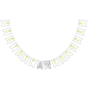 Green roses posy bridal shower photo bunting bunting flags