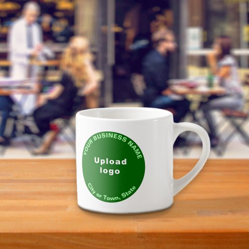 Green Round Business Brand on Espresso Mug