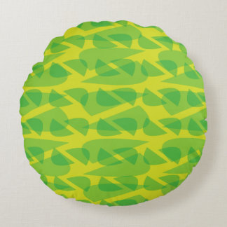 Green Round Round Pillow
