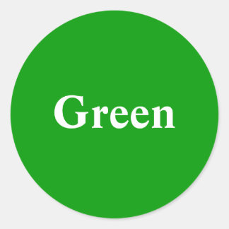Green round Sticker