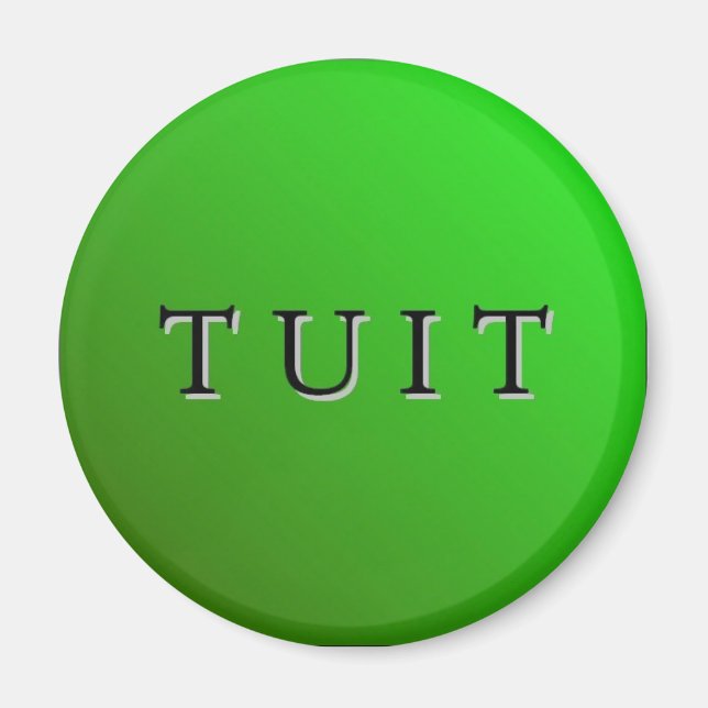 Green Round Tuit Magnet (Front)