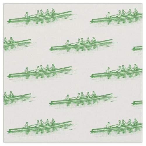 Green Rowing Rowers Crew Team Water Sports Fabric