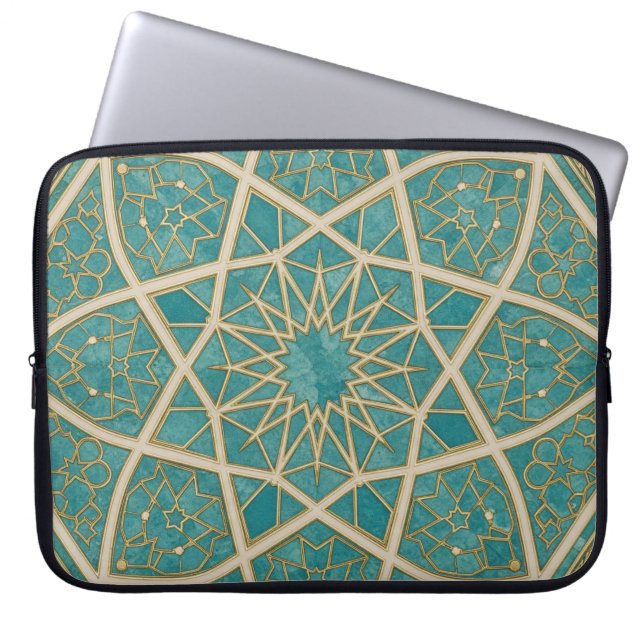 green royal laptop sleeve (Front)