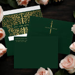 Green Royal Medieval Gold Sword Wedding Envelope<br><div class="desc">Celebrate your special day with this Royal Medieval Gold Sword Wedding design. The gold featured in this design is not real foil. You can customize this further by clicking on the "PERSONALIZE" button. Use a gold or white pen to fill in your recipient's address.</div>
