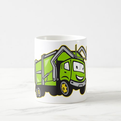 Green Rubbish Truck Mug