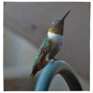 Green Ruby little Hummingbird Cloth Napkin
