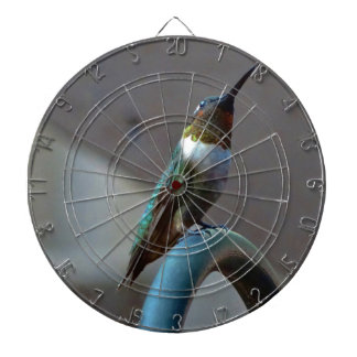Green Ruby little Hummingbird Dartboard With Darts