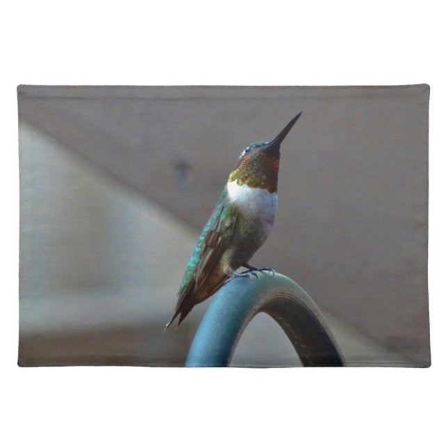 Green Ruby little Hummingbird Placemat (Front)