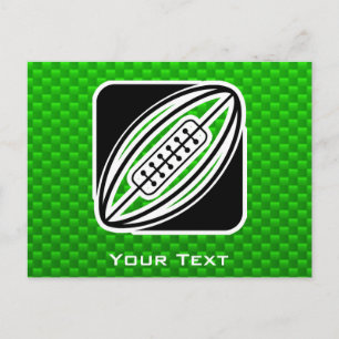 Green Rugby Postcard