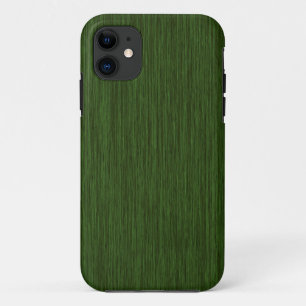 Green Rustic Grainy Wood Background iPhone 11 Case