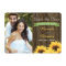 GREEN RUSTIC SUNFLOWER SAVE THE DATE CARD