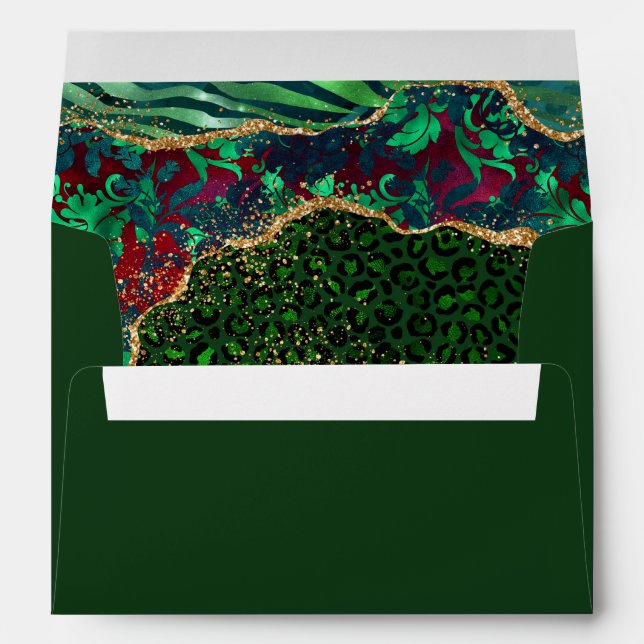 Green Safari Agate Envelope (Back (Bottom))