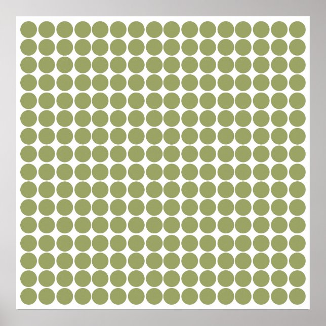 Green Safari Dot Poster (Front)
