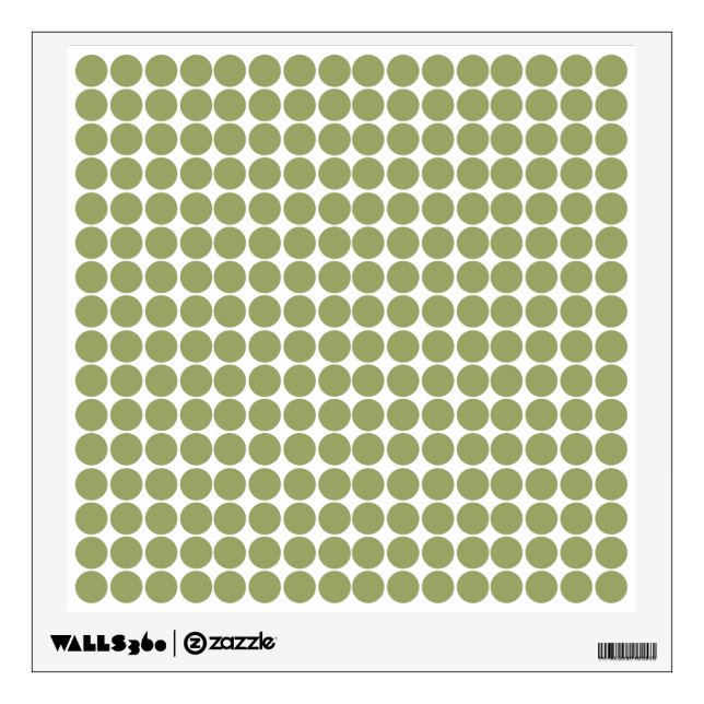 Green Safari Dot Wall Sticker (Front)