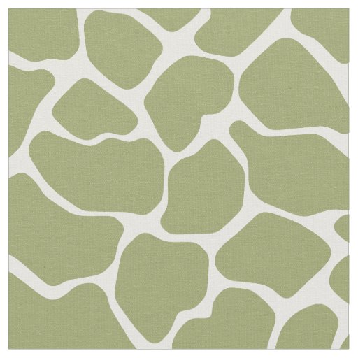 Green Safari Giraffe Fabric