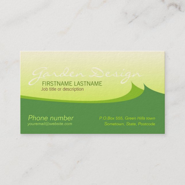 Green Sails Business Card (Front)