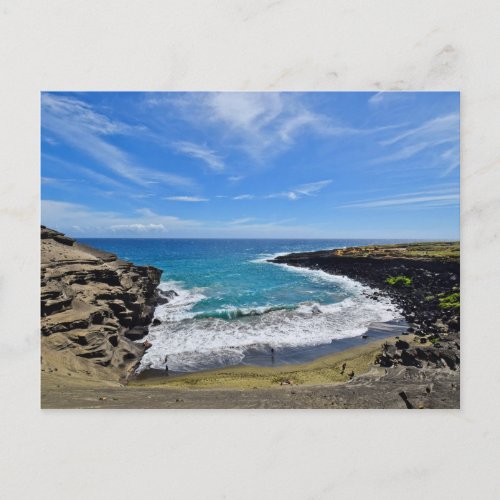 Green Sand Beach _ Big Island Hawaii _ Postcard