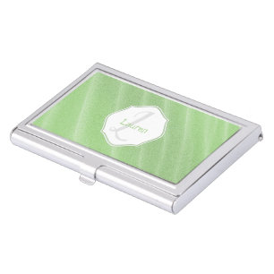 Green Sand Ripples Personalized Card Case