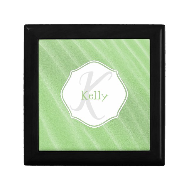 Green Sand Ripples Personalized Gift Box (Front)