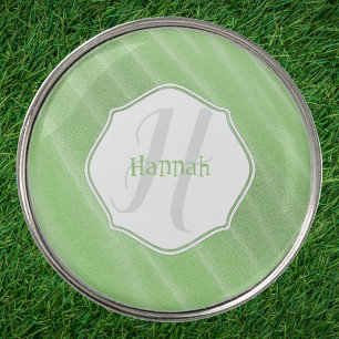 Green Sand Ripples Personalized Golf Ball Marker
