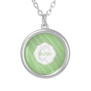 Green Sand Ripples Personalized Necklace