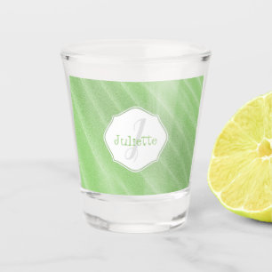 Green Sand Ripples Personalized Shot glass