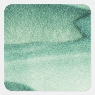 Green Sand Square Sticker