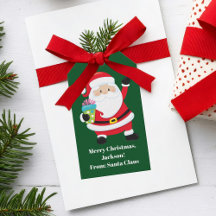 Green Santa Claus Customized Kids Christmas