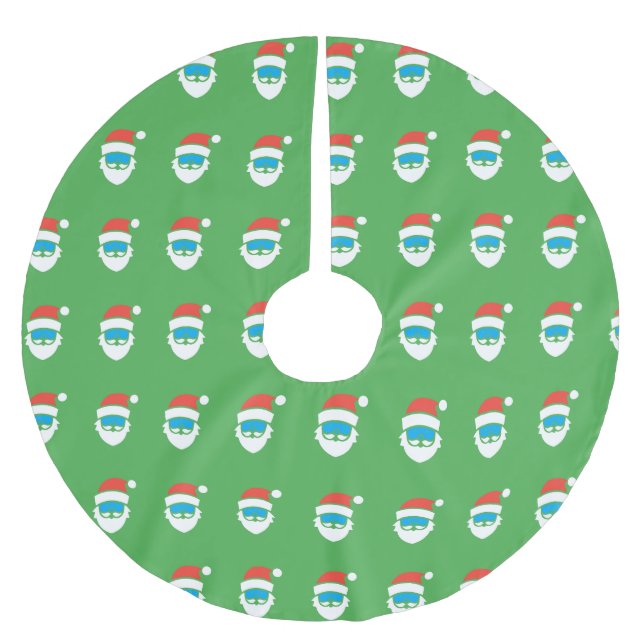 Green Santa Tree skirt (Front)