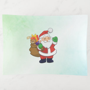 Green Santa With Toys Trinket Tray