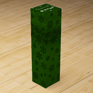 Green Santa's Sleigh and Reindeer Wine Gift Box