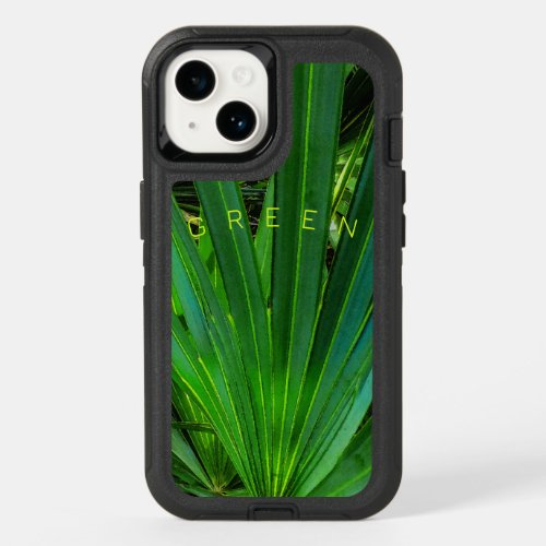 GREEN Saw Palmetto OtterBox iPhone 14 Case
