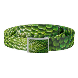 Green Scaly Sci Fi Serpent Snake Skin Party Belt