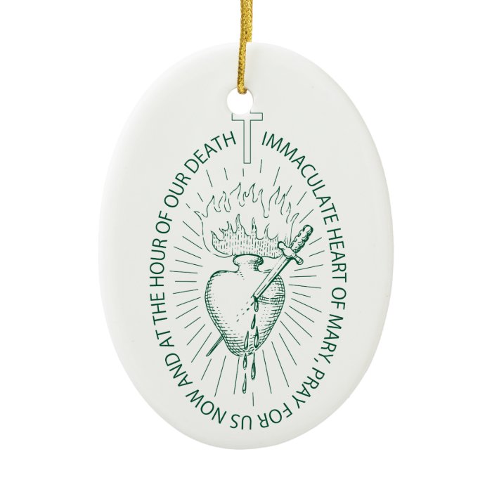 Green Scapular in English Christmas Ornaments