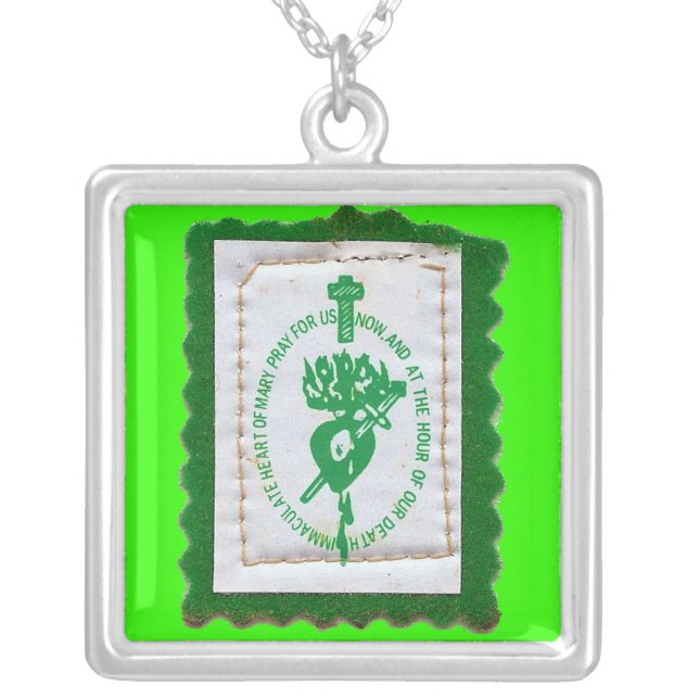 Green Scapular Necklace (Front)