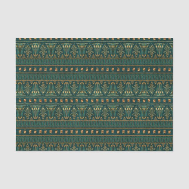 Green Scarab Egyptian Tissue Paper | Unique  (Front)