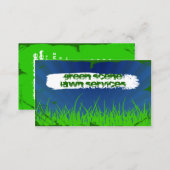 green scene grunge business card (Front/Back)