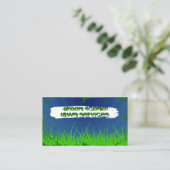 green scene grunge business card (Standing Front)