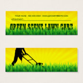 green scene lawn care appointment card (Front & Back)