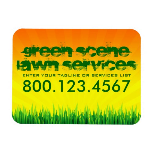 green scene lawn care magnet