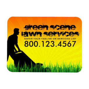 green scene lawn care magnet