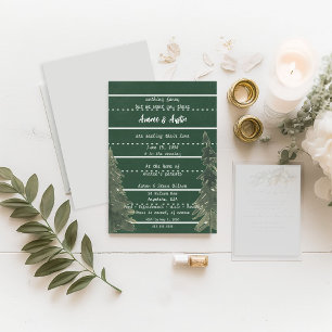 Green School Chalkboard Wedding Invitation