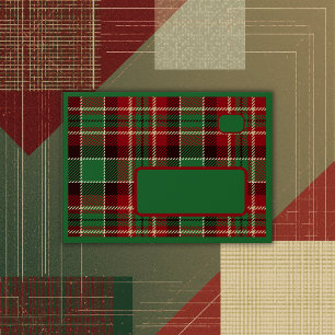 green scottish country wedding envelope
