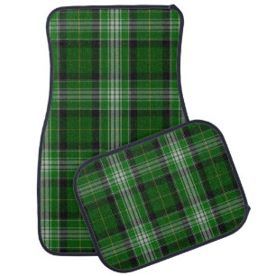 Green Scottish Tartan Plaid checkered pattern Car Floor Mat