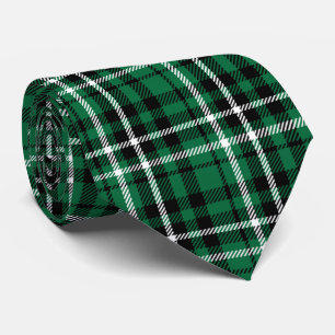 Green Scottish Tartan Plaid Neck Tie